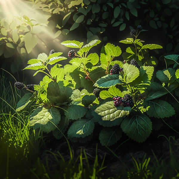 A blackberry bush