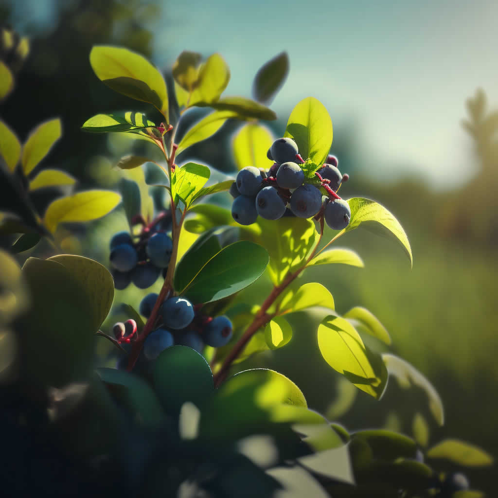 A blueberry bush